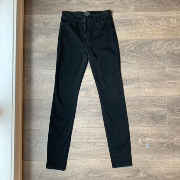 Wilfred Free Aritzia Women's Skinny Jeans Black midrise Stretch Denim Size 0 - Picture 3 of 13